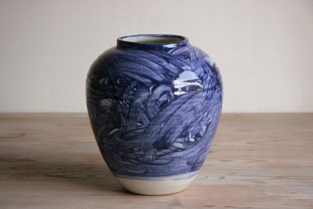 Cobalt & White Vase No. 10