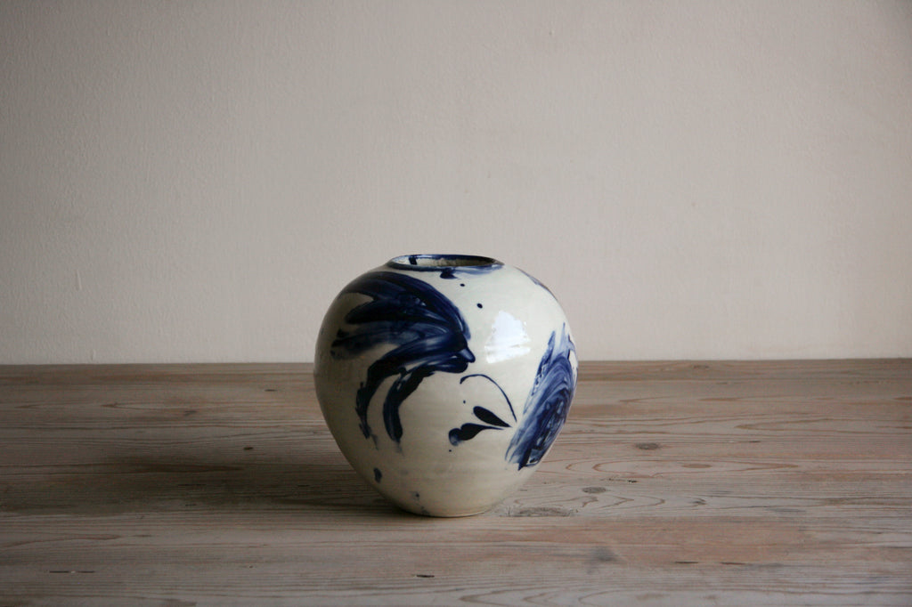Cobalt & White Vase No. 3