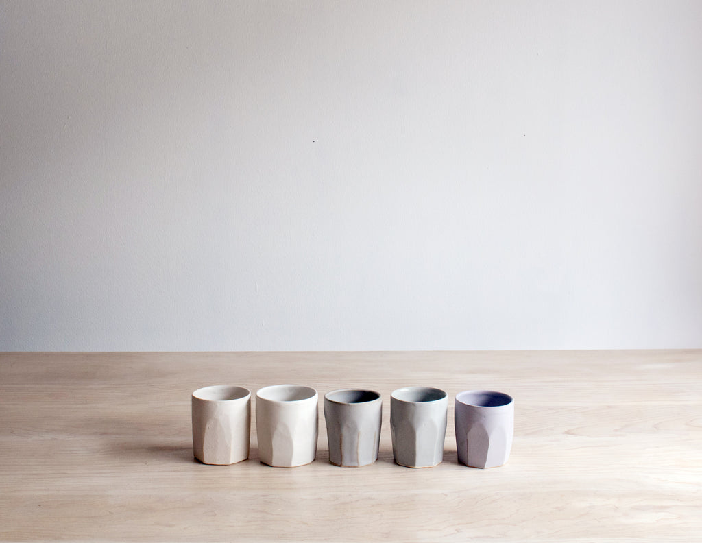 Ceramic Handmade Tumblers in Multiple Neutral Colors