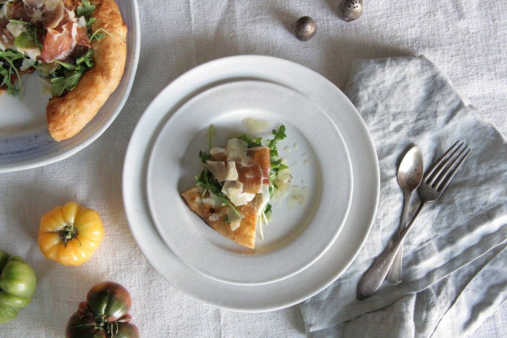 Farmhouse White Ceramic Plates