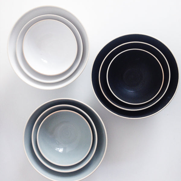 Silverlake Nesting Bowl Set | Handmade Pottery | Sheldon Ceramics