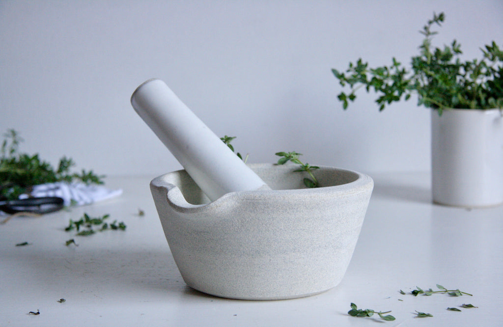 Ceramic Mortar & Pestle