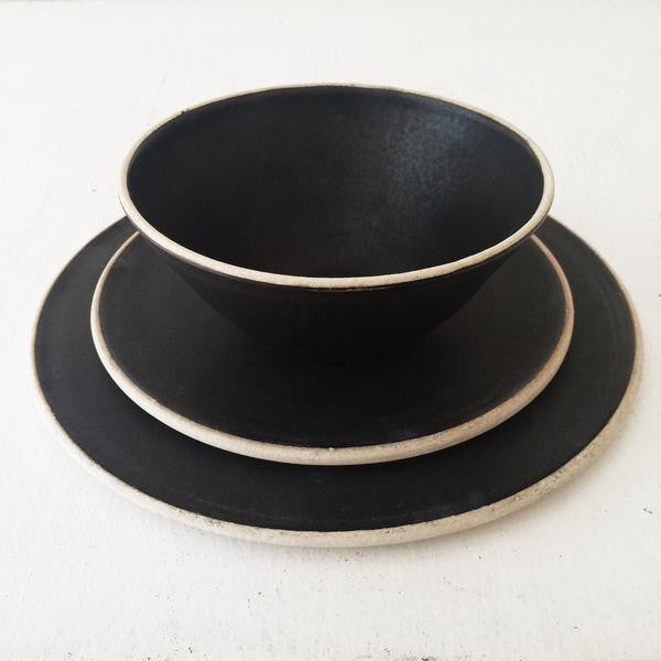 Handmade Black Ceramic Bowl