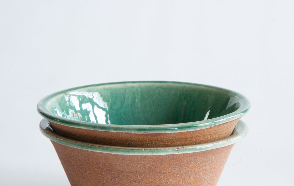 Stoneware Soup Bowl - Green