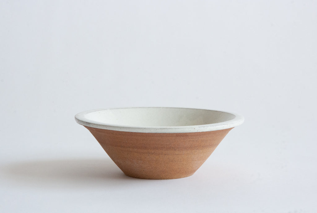 Stoneware Salad Bowl - White