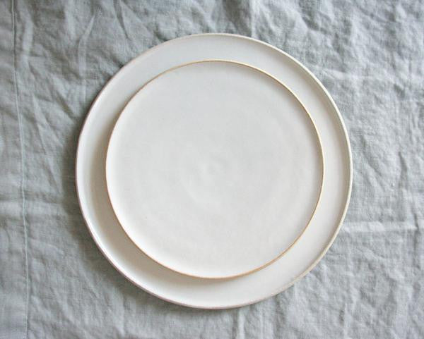 Classic White Silverlake Collection Ceramic Handmade Plates
