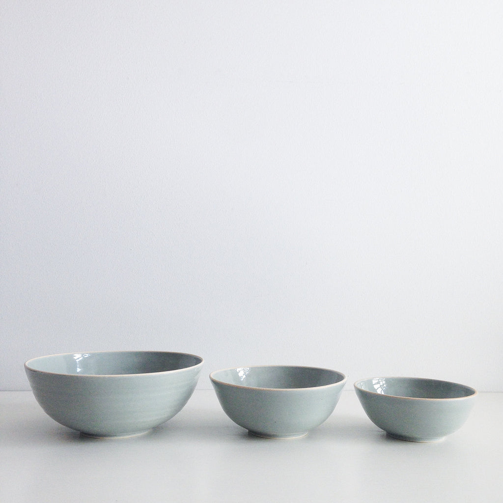 Serenity Blue Ceramic Bowl Set