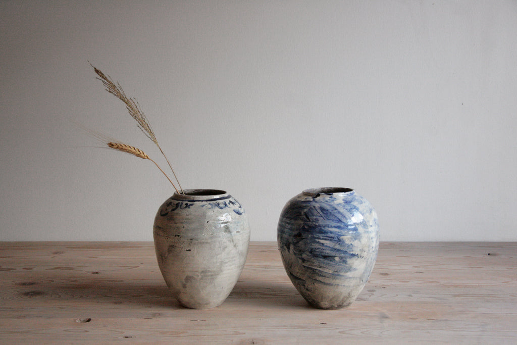 Cobalt & White Vases No. 1 & 2