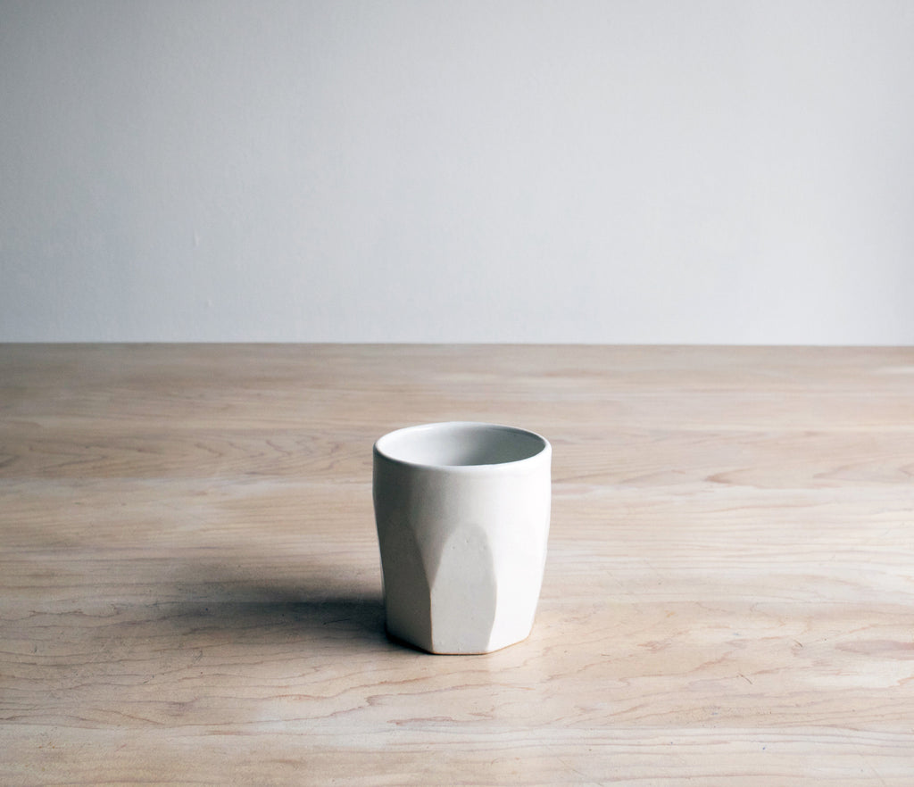 Ceramic Handmade Classic White Tumbler