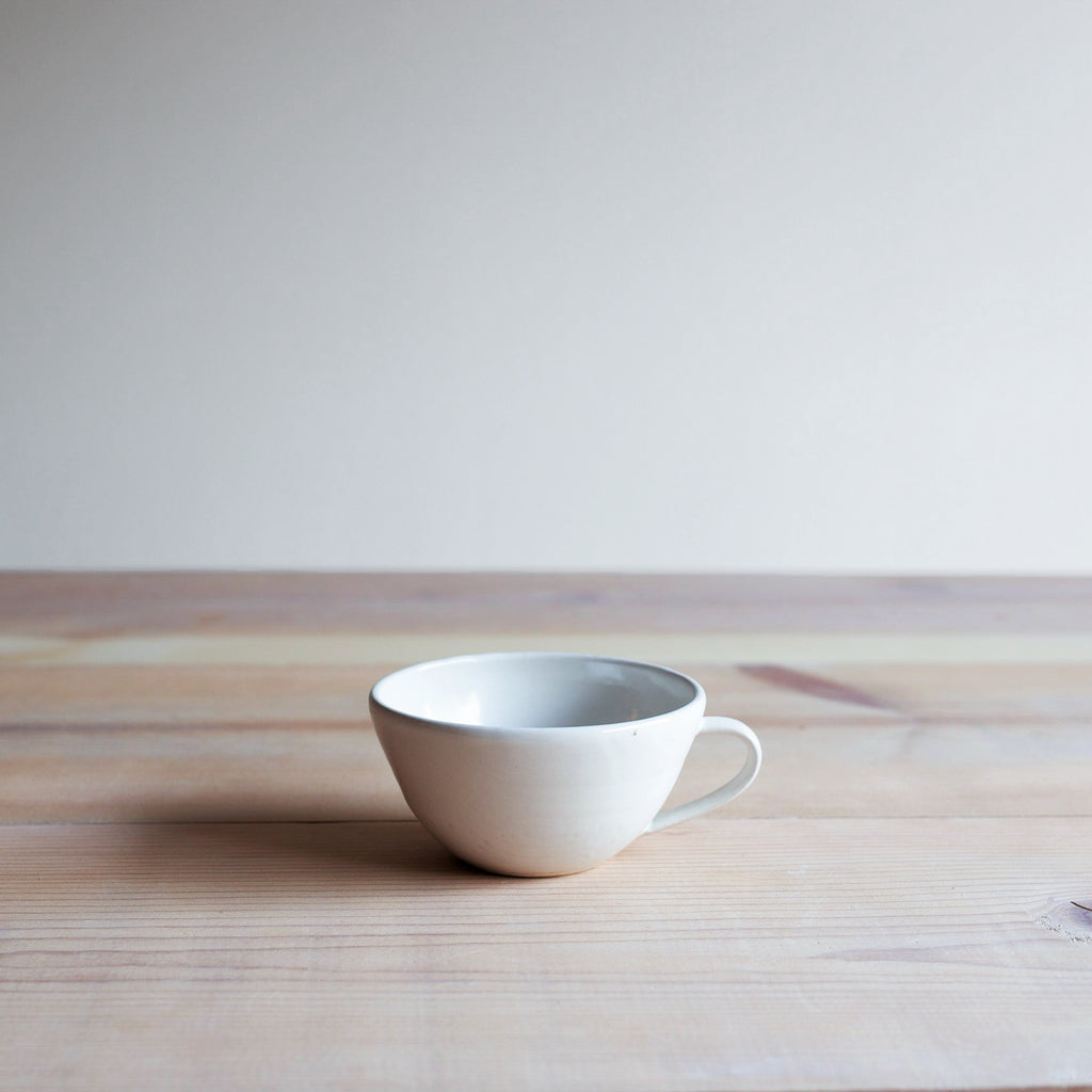 Eggshell Farmhouse Pottery Latte Cup