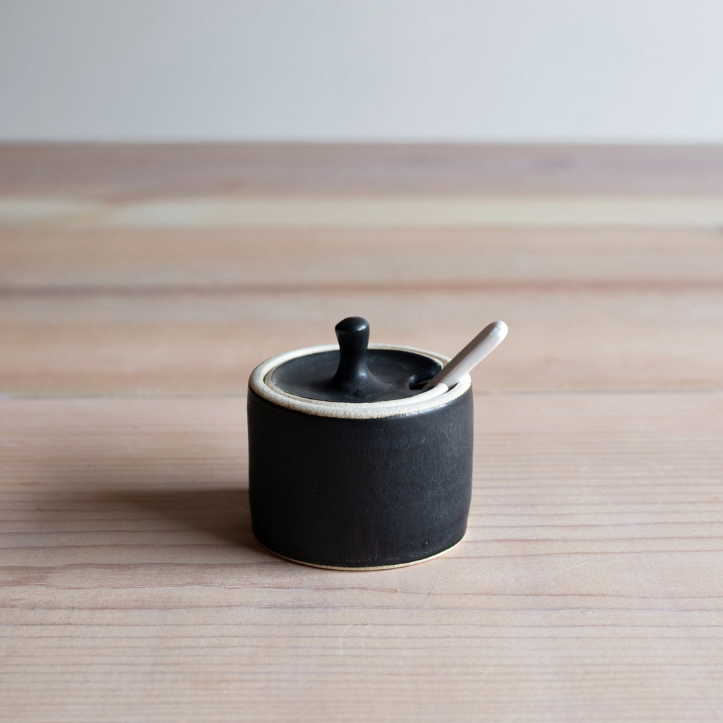 Satin Black Handmade Ceramics Farmhouse Pottery