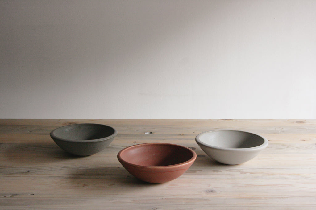 Stoneware Kitchen Bowl in Sienna, Stone, and Desert Sage