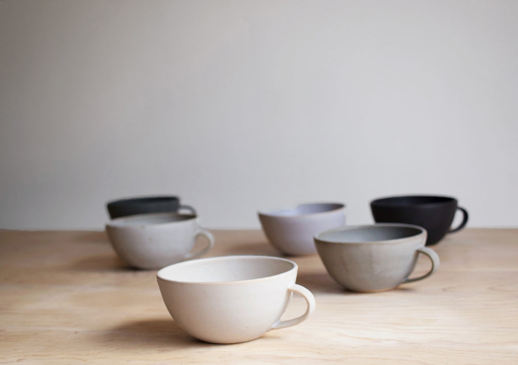 Farmhouse Latte Mugs in Various Colors